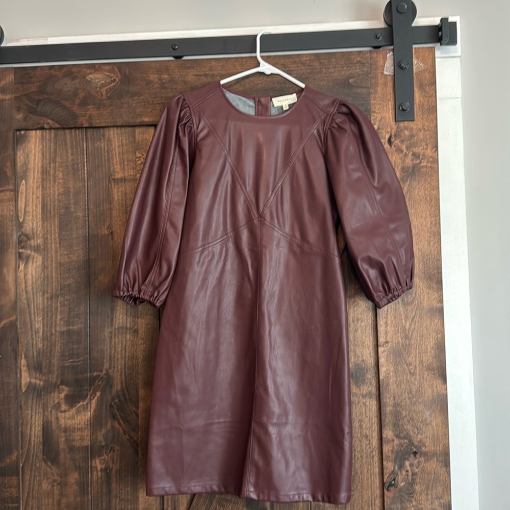 Faux Leather dress.